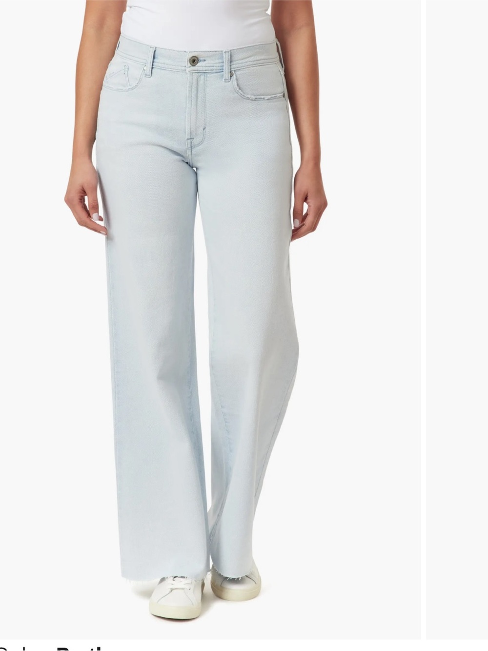 Kensie The Kaya High Rise Light Blue Wide Leg Jeans